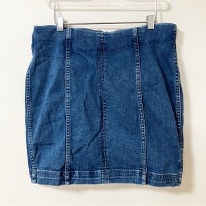 Free People | Blue Modern Femme Denim Skirt 6